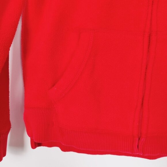 Gap Girl's Fleece Hoodie in Red Size Youth XL 12 Years Old White Sequin Logo - Picture 2 of 7